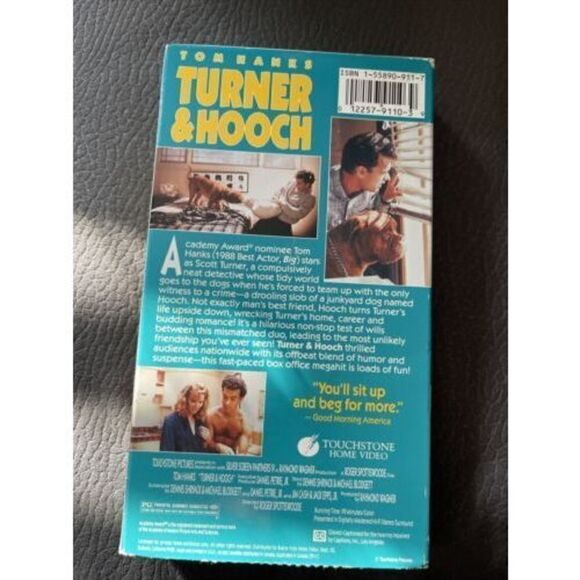 VTG Turner & Hooch VHS Brand New Factory Sealed 80'S MOVIE COMEDY TOM HANKS - Picture 3 of 7